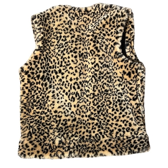 Furrocious VINTAGE Leopard Faux Fur Vest - Picture 2 of 7